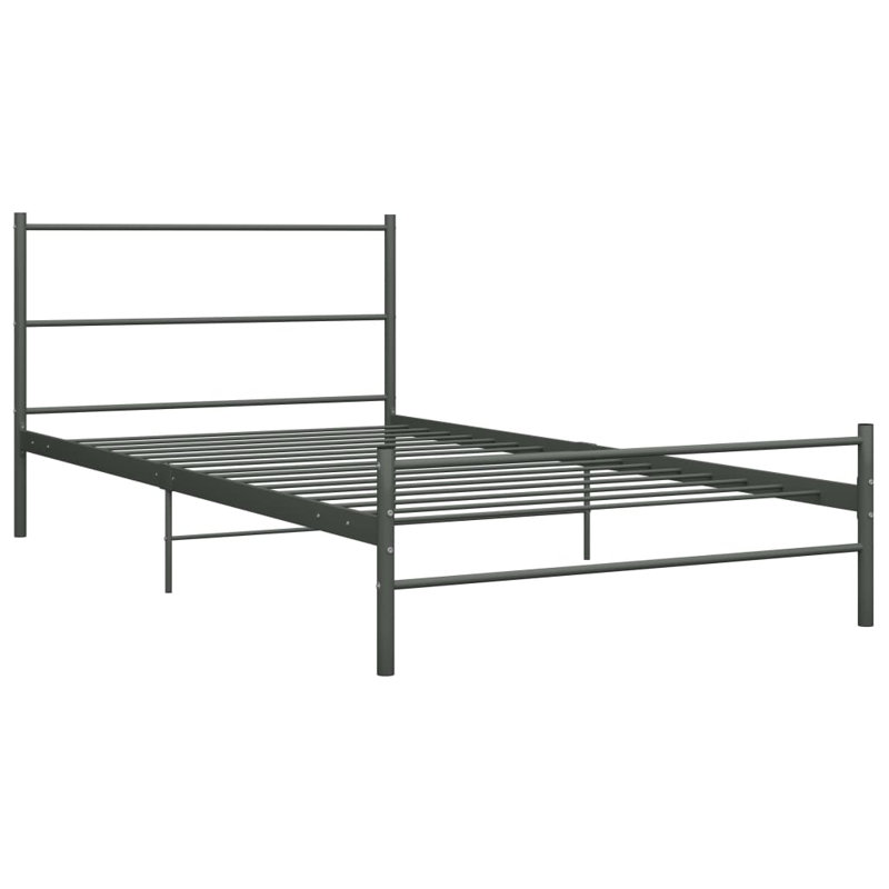 Del Mesa Metal Bed Frame, grey, 90 x 200cm