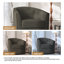 Yamber 77.2 Cm Wide Swivel Barrel Chair-2008388624