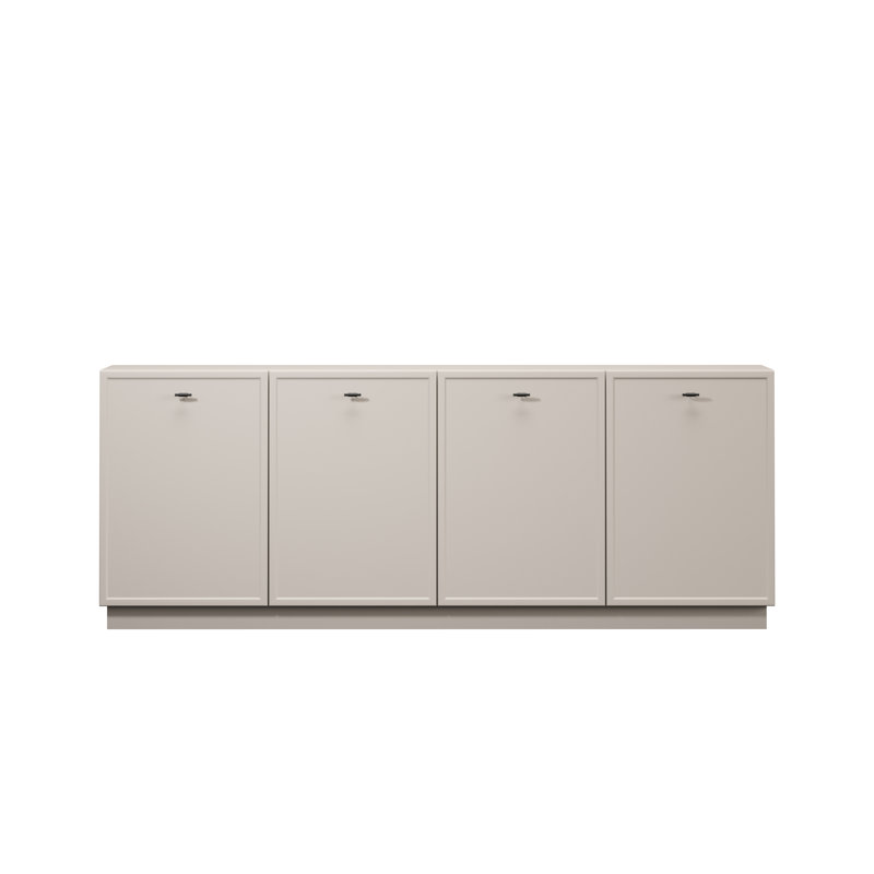Bagga 200cm Sideboard, Beige Cream/Matte Black