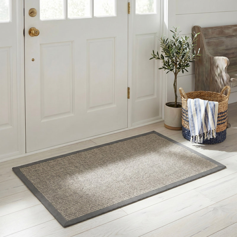 Tapis brun / gris en jute Arlen, Rectangle 2 pi 6 po x 4 pi