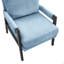 Fauteuil d'appoint rembourré en chenille moderne, bleu-1056847365