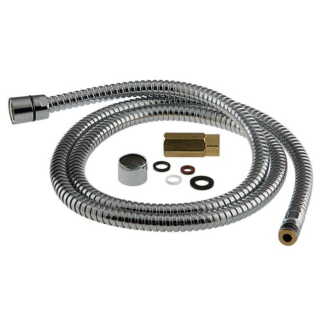 Replacement Hose with Full Flow Aerator, Chrome