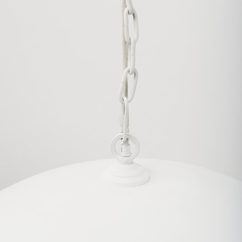 Nadalee 1 - Light White Dome Pendant, 23" H x 36" W x 36" D