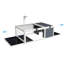 Maison en bois pour reptiles 39 po - pour lézards, serpents avec plateau imperméable et cage verrouillable, lampe amovible pour geckos