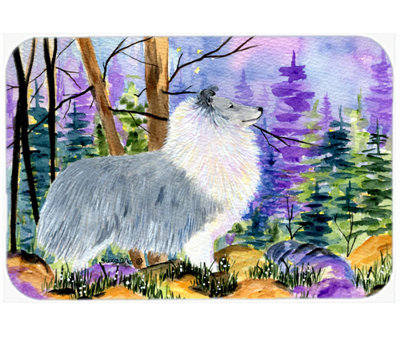 Caroline's Treasures Sheltie Glass Cutting Board