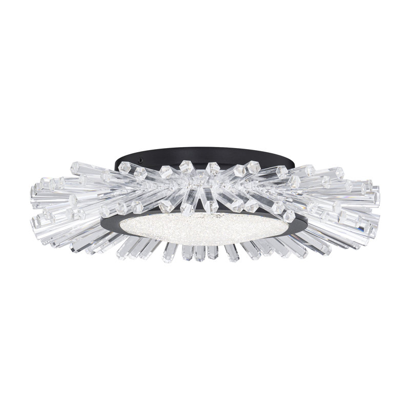 Benediction 1 - Light LED Flush Mount, Black