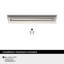 Poignée d'armoire en nickel satiné de 4 po (102 mm) Streamline Tab - paquet de 25-111778456-111778453