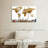 " Bronze Modern World Map " 3 - Pieces-92763712