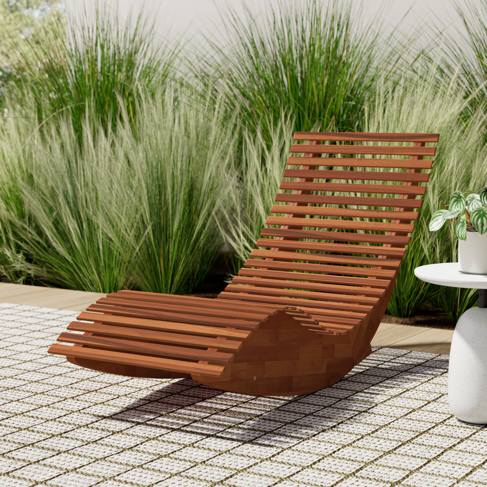 Harlow Rocking Sun Chaise Lounge, Natural, 1
