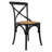 August Grove Donaciano Dining Chair – Solid Wood Farmhouse Side Chair with X-Back Design – Rustic Kitchen & Dining Room Seating-585624591