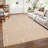 Modern Rainbow Striped Machine Washable Rug Stain Resistant Easy Cleaning Indoor Carpet With Non-Slip Backing Low Pile Floor Cover Non Shedding Folding Rug-2018904418