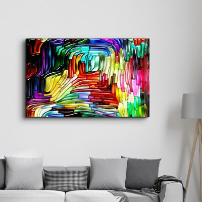 Peinture décorative en verre trempé