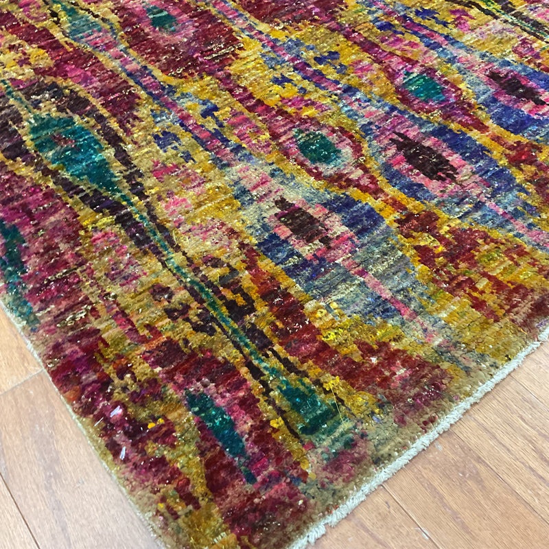 Tapis ikat fait à la main