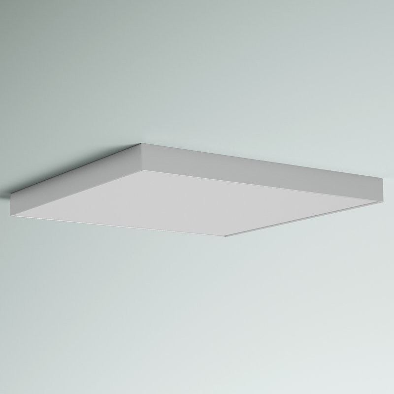 Warrenton 1 - Light LED Flush Mount, Polished Chrome, 0.75" H X 8.5" W X 8.5" D
