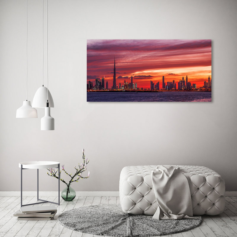 Sunset Dubai - Wrapped Canvas Print