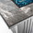 42'' Propane Gas Fire Pit Table, 50000 BTU Rectangular Steel Fire Pit With Glass Wind Guard For Outside Patio Deck Garden Courtyard -Gray-476820567