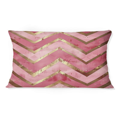 Coussin à chevrons Glam Elegance II - Glam