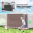 4' x 7.7' Metal Outdoor Storage Shed, Lean to Storage Shed, Garden Tool Storage House with Lockable Door and 2 Air Vents for Backyard, Patio, Lawn-107382587