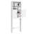 Keedyn 77" H Freestanding Over-the-Toilet Storage Rack and Cabinet-592045927
