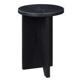Shayne Solid Wood Abstract End Table