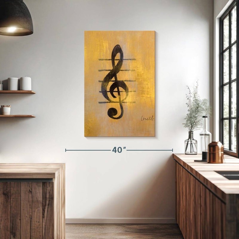 Abarca Treble Clef, 39" H x 26" W