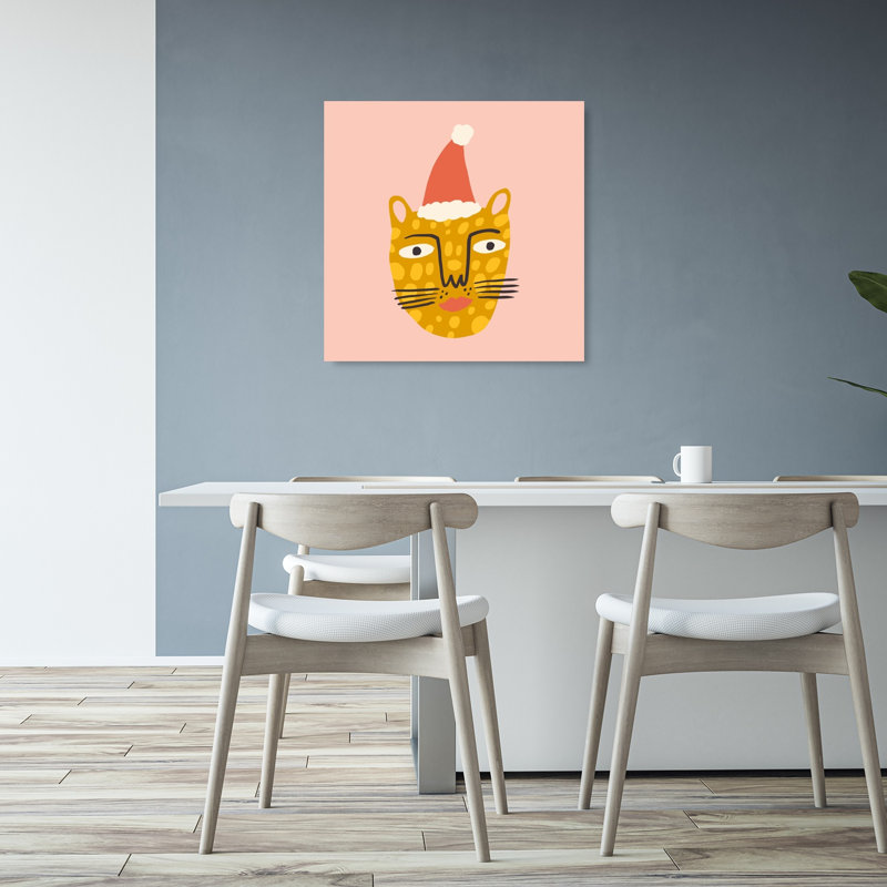 Happychristmasno33, impression d'art mural contemporain, 32" H x 32" W