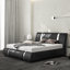 Lit plateforme tapissier Hejran, sans sommier tapissier-92662555-92662556