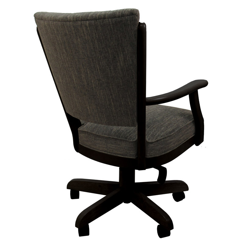 Fauteuil de roulette pivotant Classic, Brun Sanora, Noir, Noir