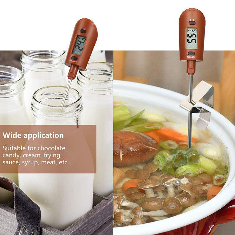 Digital Candy Spatula Thermometer. Instant Read Meat & Candy Thermometer  Temperature Reader & Stirrer in One BPA Free Food Grade Silicone