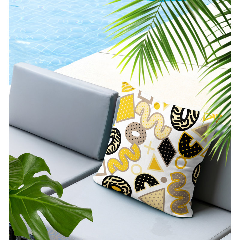 Coussin carré intérieur / extérieur Trixel, Carré 18 po