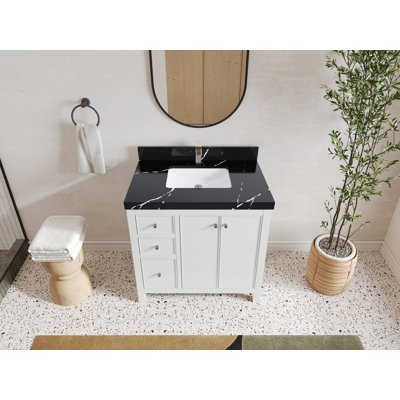 Chicago 36'' Single Bathroom Vanity with Top