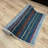 Custom Size Anti Slip Antibacterial Organic Materials Ocean Striped Machine Printed Design Low Profile Runner Rug by Feet-833773275
