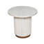 Table d'appoint carrée cannelée Hickmon
