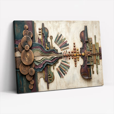 Ensemble de 1 tableau sur toile en bois