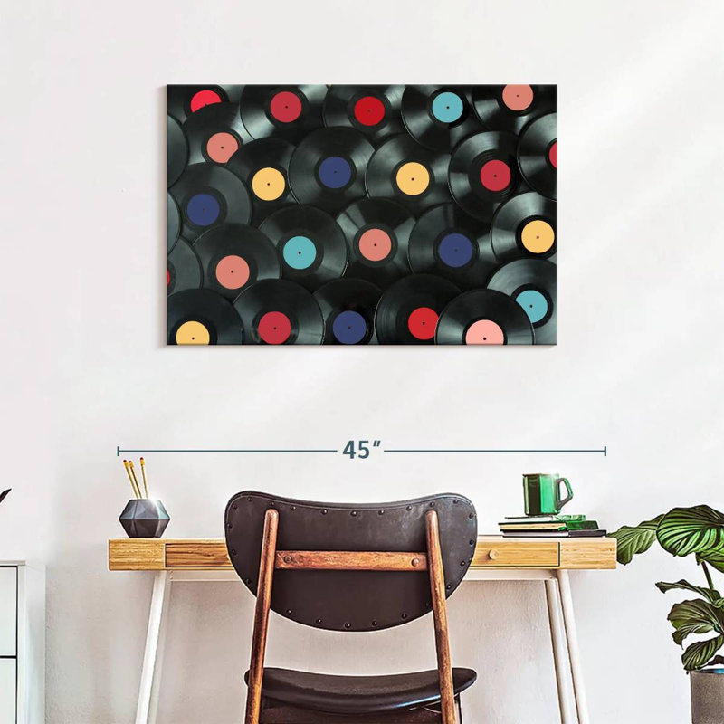 Abarca Vinyl Records Collection, 24" H x 36" W