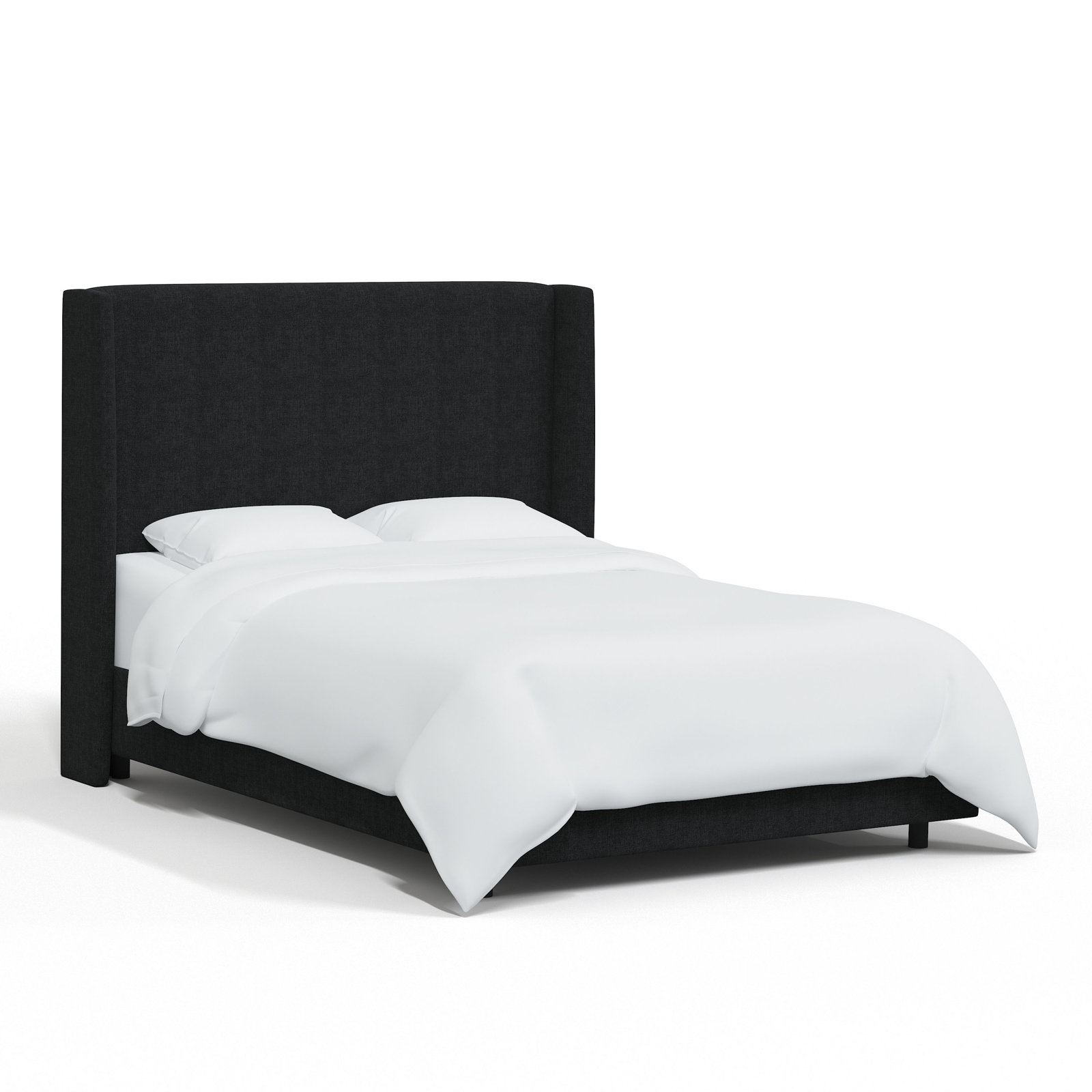 Tilly Upholstered Bed, Queen, Classic Linen Black