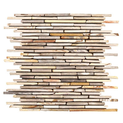 Fossil Cracked Joint Petrified Stone Mosaic