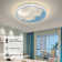 Flush Led Ceiling Light, 1-Light, 50 Cm