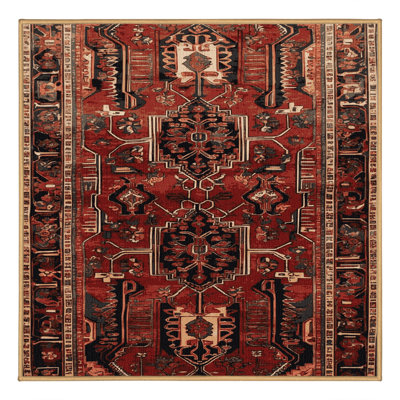 Tapis brun lavable à la machine