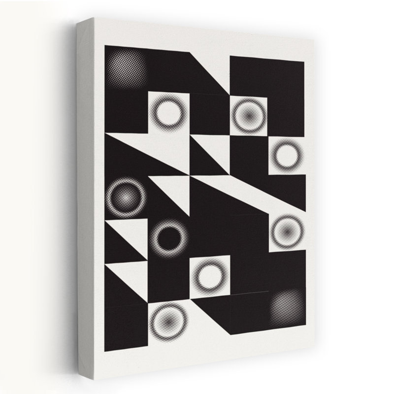 Art contemporain contemporain abstrait géométrique, H 18 po x l 12 po
