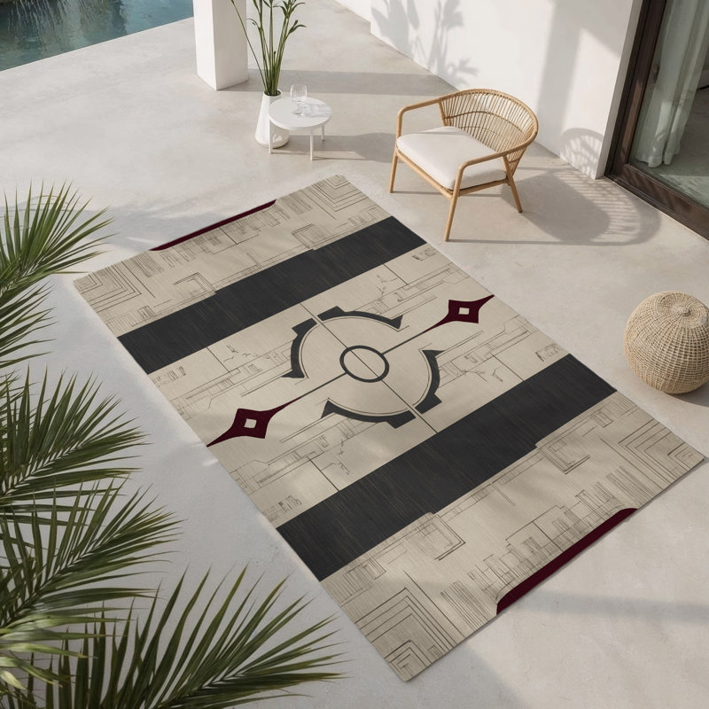 Tapis intérieur et extérieur Aristocrat's Aura, Rectangulaire 2 pi x 3 pi