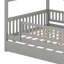 Lit maison avec lit gigogne-406374380