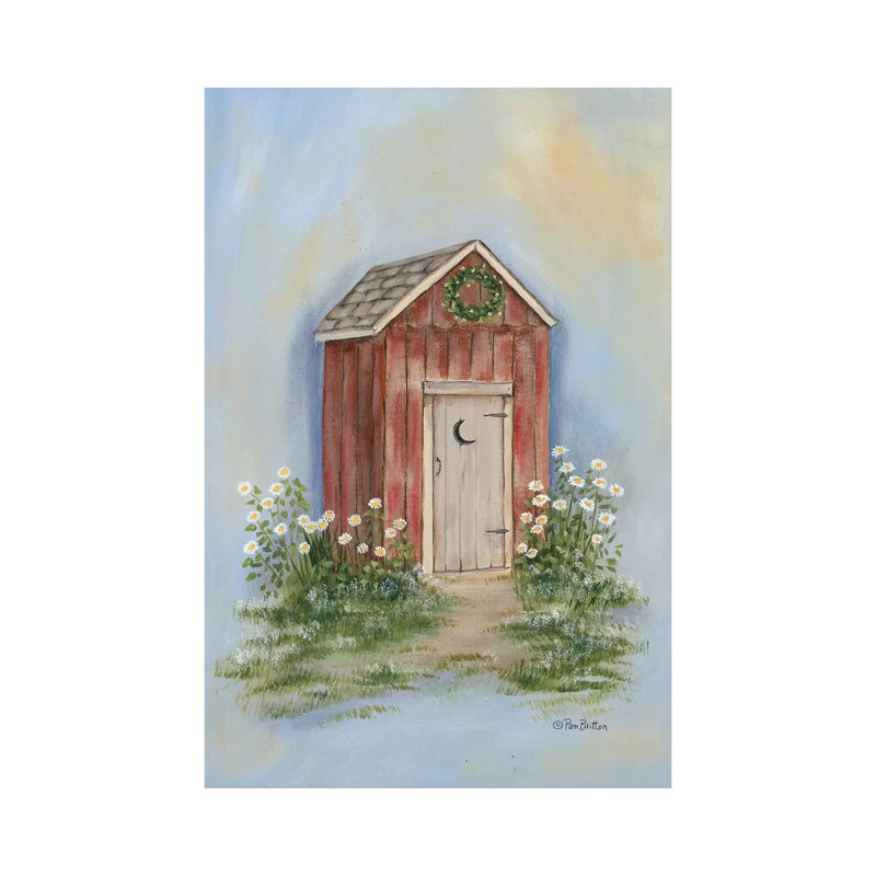 Country Outhouse II by Pam Britton - Wrapped Canvas Gallery-Wrapped Canvas Giclée, 66.04 cm H x 45.72 cm W x 1.91 cm D