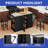 Multifunction Rolling Kitchen Island, Mobile Kitchen Cart With Drop Leaf Bar Table and 2 Bar Stools-125619589