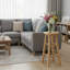 Counter Stool with Solid Wood Frame