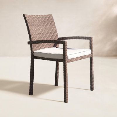 Chaise de patio avec coussin Alyisa
