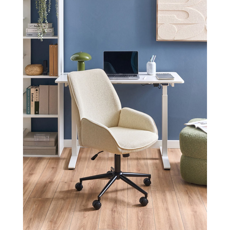 17 Stories Fabric Office Chair, White