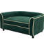 Canapé moderne pour chien de petite à moyenne taille, foncé, coussin et lit facile à nettoyer