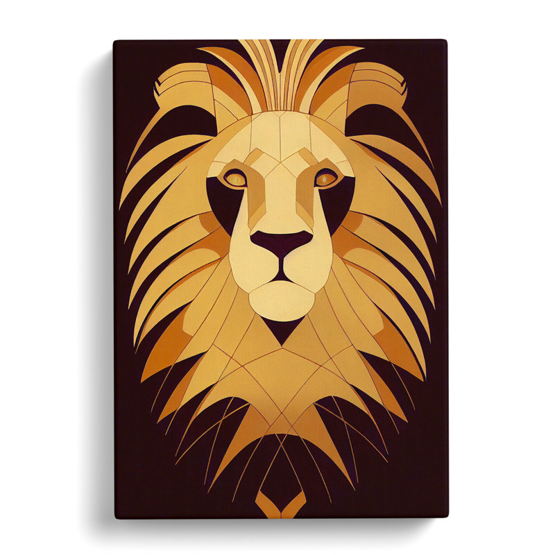 Lion Deco Vol.1 - Wrapped Canvas, 60cm H x 40cm W x 3cm D