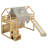 Loft Bed With Slide, Storage Bookcase and Stairs-1777930651-1777930652